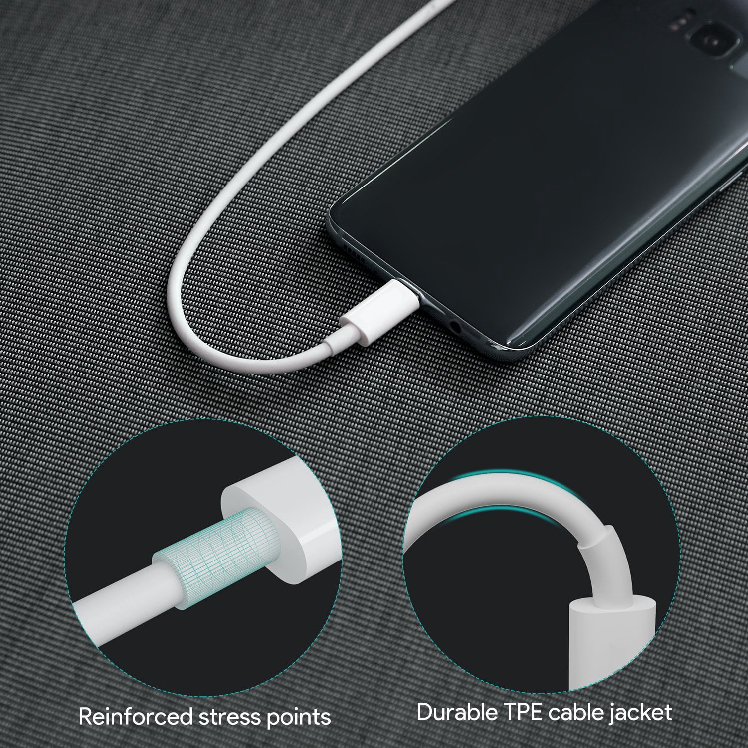 18W Fast Home Charger Compatible With Google Pixel 4a/5a/6a/7a/8a/9a/10a - PD Type-C 6ft USB-C Cable Quick Power Adapter