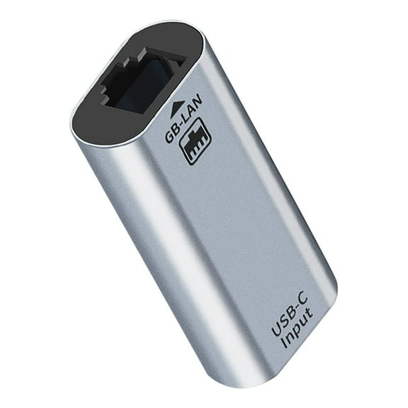 Portable Type-C to Gigabit Ethernet Adapter for Fast, Stable Internet Access Laptops Computers