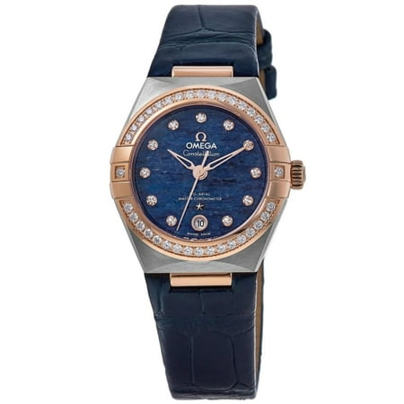 Omega Constellation Co-Axial Master Chronometer Blue Dial Diamond Women's Watch 131.28.29.20.99.003