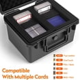 thumbnail image 5 of Graded Card Storage Box - Sports Trading Slab Case Compatible with PSA CSG SGC Magnetic Holder & Top Loaders, Waterproof Boxes 2 Custom Cards Compartments, 5 of 5