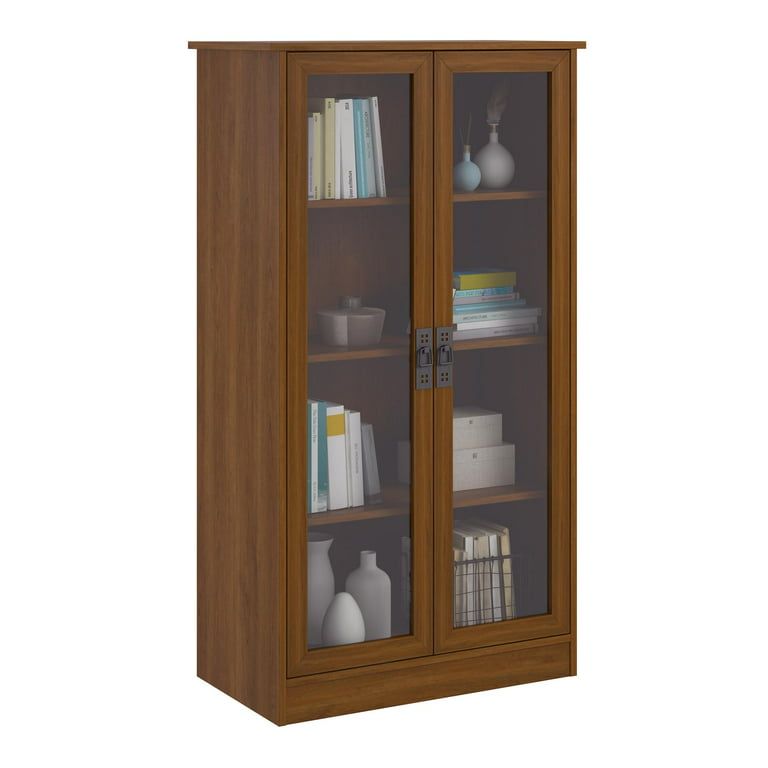 WOORI wooden four-door book and newspaper storage cabinet - Shop