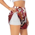 thumbnail image 3 of Lsque Truck With Gnomes Printed Women's Running Shorts with Liner Pockets,Elastic Quick Dry Workout Athletic Gym Yoga Shorts,Womens High Waist Shorts-XX-Large, 3 of 9