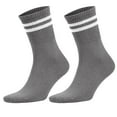 thumbnail image 6 of 6 Pairs Women’s Tennis Crew Socks Cotton Extra Thin Breathable Socks (Size 9-11, Shoe 5-10) - Style 2, 6 of 7