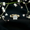 thumbnail image 6 of Rosec Jewels Princess Cut Moissanite Solitaire Engagement Ring - 8 mm - 3 Carat - D-VS1 Grade, 10K Yellow Gold, US 8.00, 6 of 9
