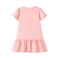 thumbnail image 4 of HILEELANG 2–7T Toddler/Little Girls Pink Bunny Embroidered Casual Dress Size 7T, 4 of 6