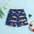 thumbnail image 3 of GYRATEDREAM Baby Boys Swim Trunks Infant Toddler Compression Liner Swim Shorts Quick Dry Bathing Suit with Boxer Brief Swimwear for 6 Months-4 Years, 3 of 7