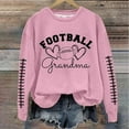 thumbnail image 2 of Olyvenn Football Grandma Sweatshirts Women Sunday Game Day Football Graphic Crewneck Long Sleeve Shirt Pullover Tops Outfits Pink S, 2 of 4