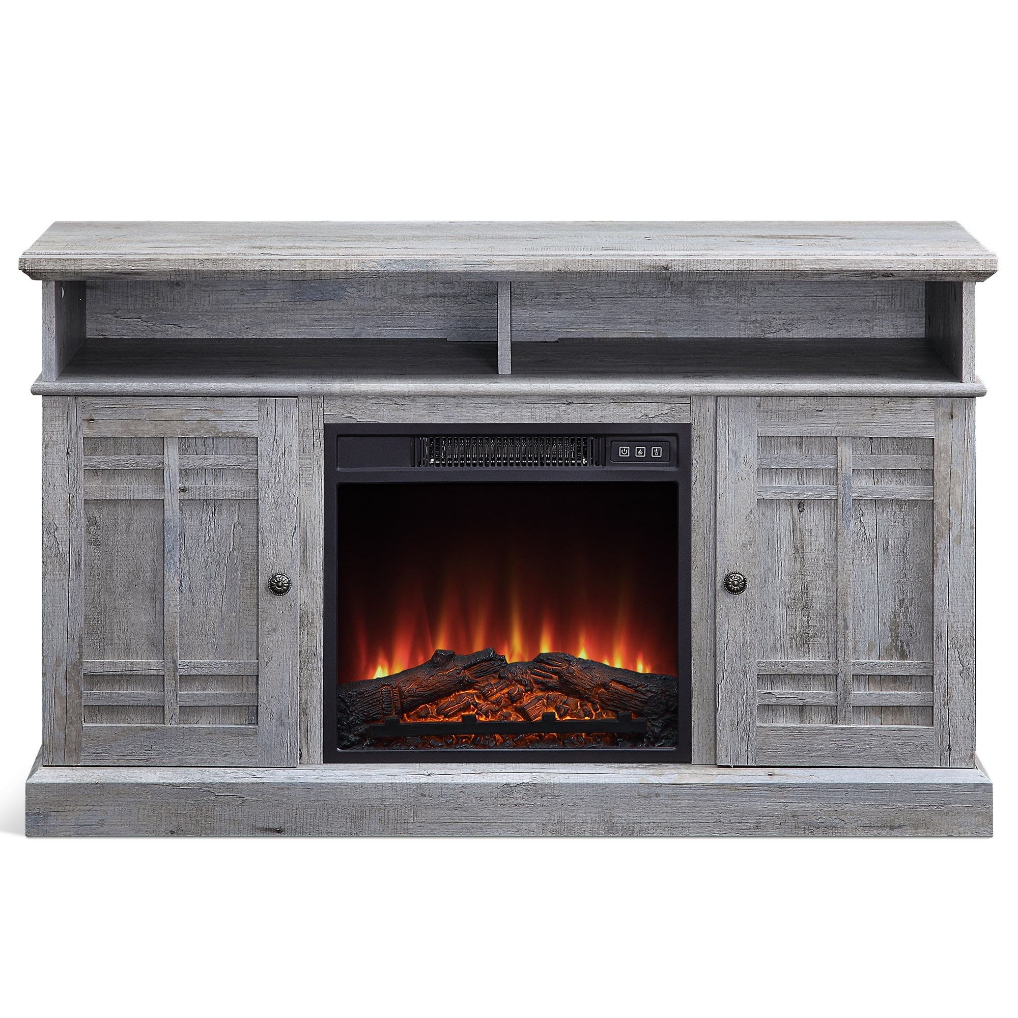 BELLEZE 48" TV Stand Console W/ Media Shelves For TVs up to 50" Wide