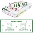 thumbnail image 7 of BLEUM CADE 3 Piece Christmas Duvet Cover Queen Size,Xmas Snowman Duvet Cover Set,Holly Jolly Xmas Bedding Set with Zipper Closure Colorful Comforter Cover Set, 7 of 7