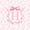 Pink H, variant on Feelyou Rose A Initial Twin Quilt Set for Girls, Reteo Princess Bow Twin Coverlet Set, Pink White, 2-Piece