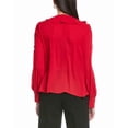 thumbnail image 2 of CeCe womens  Ruffle Tie V-Neck Top, l, Red, 2 of 3