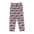 thumbnail image 4 of Xecao Dachshund Dog Heart Women's Straight Lounge Pajama Pants: The Epitome of Relaxed Sleepwear, 4 of 9