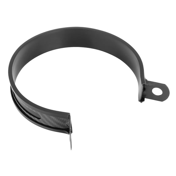 Durable Black 100mm/3.94" Exhaust Down Pipe Clamp Bracket Fastener for Motorcycle