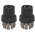 thumbnail image 1 of Round Brush Set for Steam Cleaners and Floor Polishers, 2pcs Brass Heads, Compatible with Handheld Steam Mops and Cleaning Accessories, 1 of 5