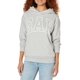 thumbnail image 1 of Sudadera con capucha GAP Logo Sherpa con forro de sherpa gris claro para mujer, 1 of 1