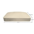 thumbnail image 3 of Honeycomb Outdoor Textured Solid Almond Rounded Seat Pad (2-Pack), 3 of 6