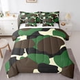 thumbnail image 1 of YST 7Pcs Camouflage Theme Comforter Set, Army Green Polyester Bed in a Bag, Full Size (7 Count), 1 of 5