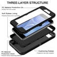 thumbnail image 7 of Petocase for 2022/2020/3rd/2rd iPhone SE Case,iPhone 8/7 Case,Built-in Screen Protector Shockproof Dust/Drop Proof 3 in 1 Full Body Rugged Heavy Duty Phone Cover for iPhone SE 2022/2020,Black, 7 of 7
