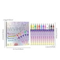 thumbnail image 2 of Yucurem 12 Colors 3D Nail Art Pens, Fine Tips 0.5 MM Nail Art Markers Polish Pen Nail Point Graffiti Dotting Drawing Painting Liner Pen for Home Salon DIY Manicure Tools (Purple), 2 of 10