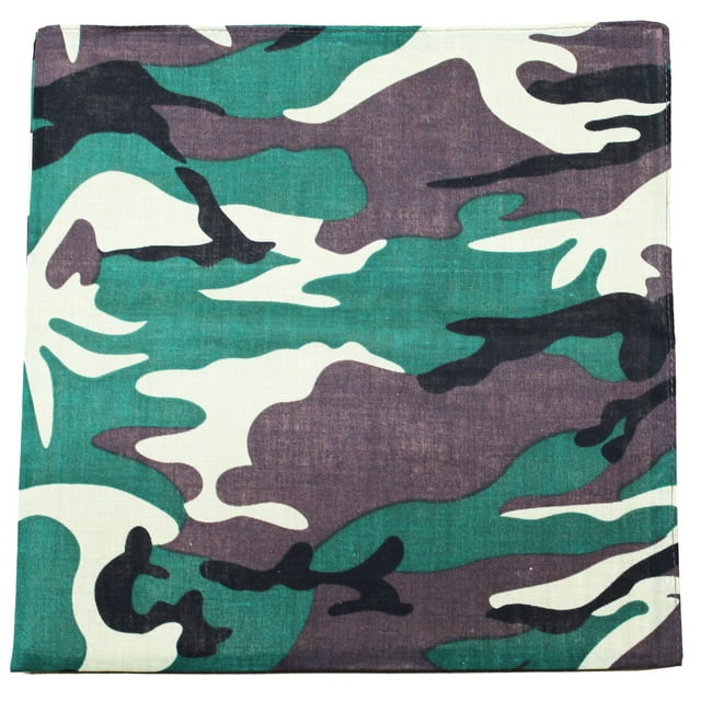 Mechaly Kerchiefs Cotton 22 x 22 In Headband - Paisley and Solid Colors