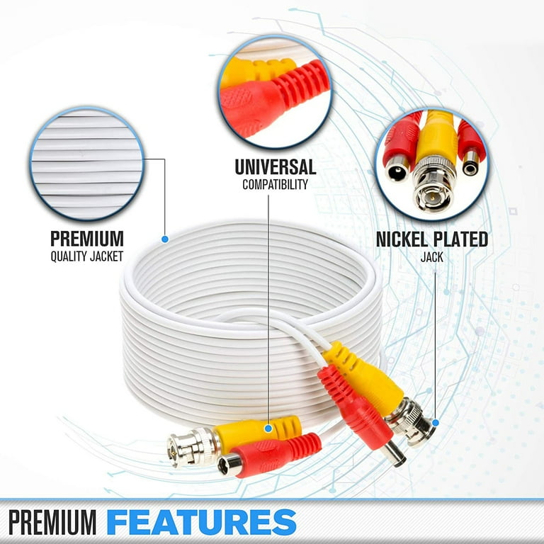 Wisenet security sale camera cable