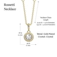 thumbnail image 4 of Collar para Mujer con Cristal Fino Swarovski Rosetti– Bañado en Oro 14k- Collar Elegante y Brillante-Collares de Mujer de Moda- Joyería para Mujer de Moda- Regalo especial Ortiz Espinosa Temporada, 4 of 5
