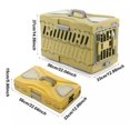 thumbnail image 2 of Transportadora plegable para mascotas 56 cm, jaula portátil para perros y gatos, estructura de plástico, con puerta y ventilación, caja de viaje cómod, 2 of 8