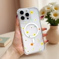 thumbnail image 2 of SKLYDDI Clear Spring Mood Floral for iPhone 15 Pro Case - Pastel Flowers & Leaves Watercolor Design, TPU Flexible Transparent Cover, Magnetic Ring, Aesthetic Cute, 2 of 7