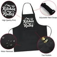 thumbnail image 2 of Funny Aprons for Women with 2 Pockets, Adjustable Kitchen Apron for Cooking, Baking Gifts for Birthday Christmas, 2 of 6