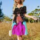thumbnail image 4 of Vestido de manga corta a cuadros MacLeod Hunting, vestidos africanos para mujer, vestidos formales para ocasiones especiales., 4 of 7