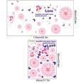 thumbnail image 2 of Flower Wall Sticker Creative Adhesive Letter Flower Wall Decal Wall Art Sticker, 2 of 10