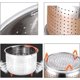 thumbnail image 4 of Cesta de vapor de acero inoxidable, Cestas de vapor para cazuela, Inserto para cocinar verduras y alimentos, 6L, Plateado esquí esquí Gafas de esquí, 4 of 5