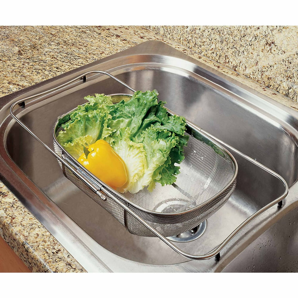 Amco Over the Sink Stainless Steel Colander With Legs