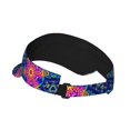 thumbnail image 2 of Sikiie Bright Turtles Sun Visor Hat Adjustable Velcro Golf Visor Sports Sunscreen Visor Hat for Outdoor Activities, 2 of 7