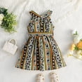 thumbnail image 4 of Vedolay Summer Dress Girl Summer Beach Dress Halter Neck Sleeveless Casual Tank Outfit Sundress,Green 2-3 Years, 4 of 5