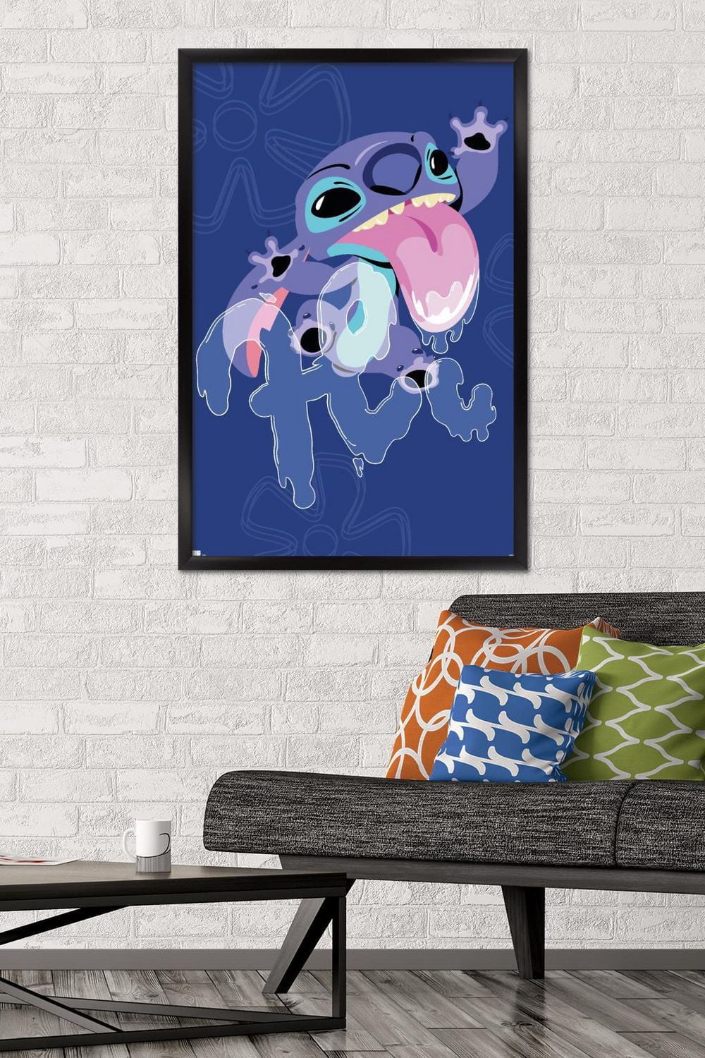 Disney Lilo And Stitch - Slobber Hi Wall Poster, 14.725" x 22.375" Framed