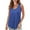 Blue, variant on WRKEKC Summer Tops for Women, Summer T-Shirts for Women, Women's Solid Color V-Neck Camisole Sleeveless Tank Tops