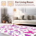 thumbnail image 2 of ODIKA 4'x6' Machine Washable Non-Slip Area Rug, Fairy Flight Knot Playful High Traffic Rug, Pink, 150738, 2 of 7