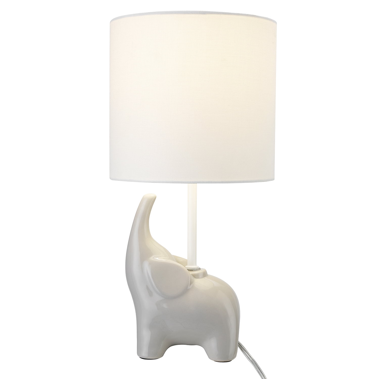 Elephants on Expedition Sculptural Table Lamp w/Decorative Shade 
