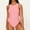Pink, variant on BONIXOOM Bodysuits for Women Women's Pants Solid Mid Waisted Long Gym Casual Bodysuit Slim Straight-Leg Standard White S