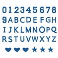 thumbnail image 1 of 78 Pcs Letras y Números Plancha, Parches de Letras A-Z de 2 Pulgadas y Parches de Números 0-9 para Ropa Azul, 1 of 7