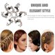thumbnail image 3 of WEUVEB 6Ud Hair Claw Clips Con De Flor De Circonia Para Fiestas Y Bodas, 3 of 6