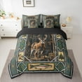 thumbnail image 2 of Castle Fairy Boys Girls Jungle Animal Deer Bedding Comforter Set 7 Pieces,Fishing And Hunting Pike Fish Full Bedding Set Lightweight,Tribal Aztec Vintage Aesthetic Fitted Sheet Flat Sheet, 2 of 8