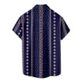 thumbnail image 6 of Hawaiian Shirt for Men Summer Short Sleeve Button Down Lapel Collar Floral Print Casual Beach Shirt Vacation Outfits, 6 of 6