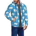 thumbnail image 3 of Zip Up Hoodies for Men - Cute Polar Bear Long Sleeve Comfrt Men'S Fashion Hoodies & Sweatshirts, Jackets for Men Hoodies Pullover Clothing Clothes with Pouch, 3 of 5