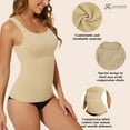 thumbnail image 4 of Joyshaper Compression Tank Top Tummy Control Tank Top Square Neck Slimming Tank Top Shapewear Tank Tops For Women, 4 of 6