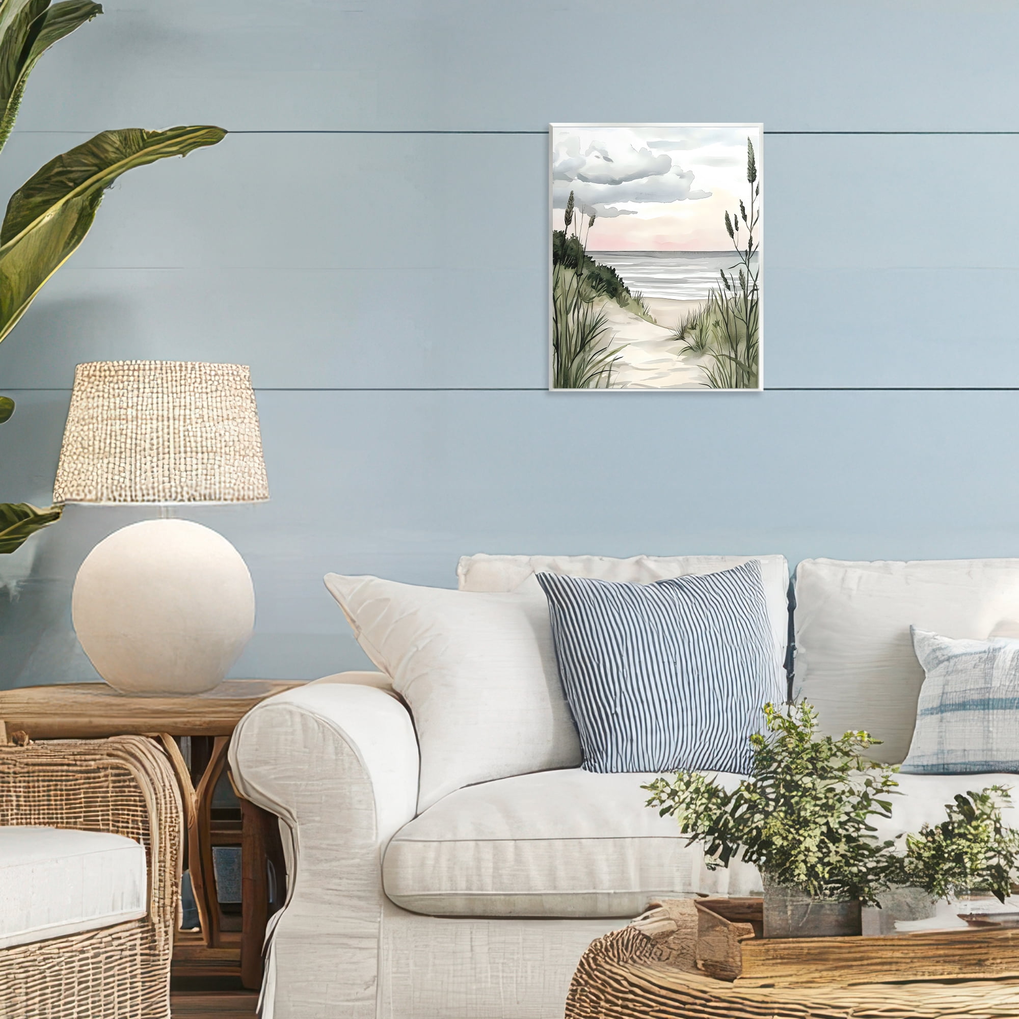 Stupell Industries Coastal Calm Seaside Dunes Wall Plaque Art, design by Riley B