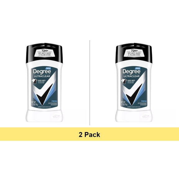 Degree Men Ultra Clear Black and White Antiperspirant Deodorant Fresh 2.7 oz - 2 Pack