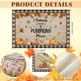 thumbnail image 2 of Grey Buffalo Plaid Pumpkin Fall Sweet Fall Placemats Set of 6, 12 x 18 Inch Pumpkins Gnome Truck Leaves Hello Autumn Table Mats for Party Kitchen Dining Decoration, 2 of 6