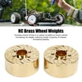 thumbnail image 4 of Poids de Roue en Laiton RC, Résistants à l'Usure Haute Résistance Faciles à Installer Adaptateur Hexagonal 2 Pcs Antirouille Réduisent les Secousses Inutiles pour Voiture Crawler, 4 of 7